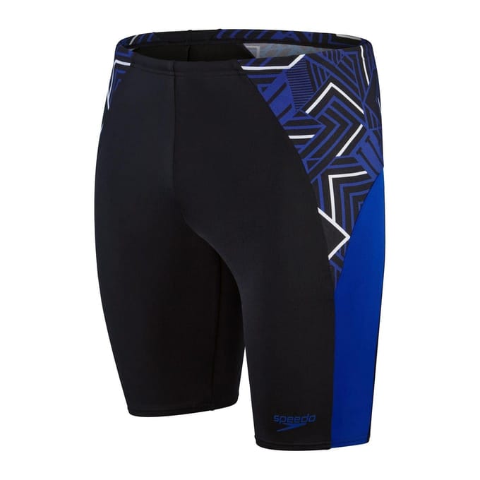 Speedo Heren zwemshort met geometrisch patroon (Zwart)