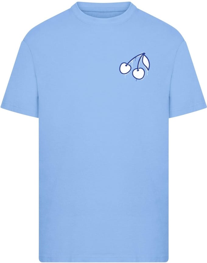 Mister Tee - Japan Cherries Heren Tshirt - M - Blauw