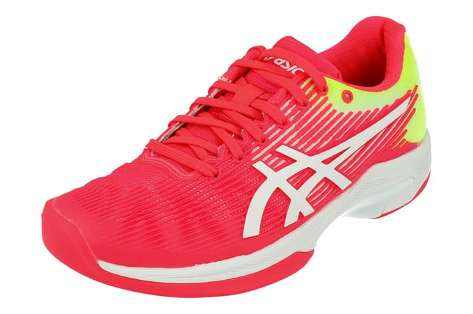 Asics Solution Speed FF Dames Tennischoenen Indoor Roze Trainers