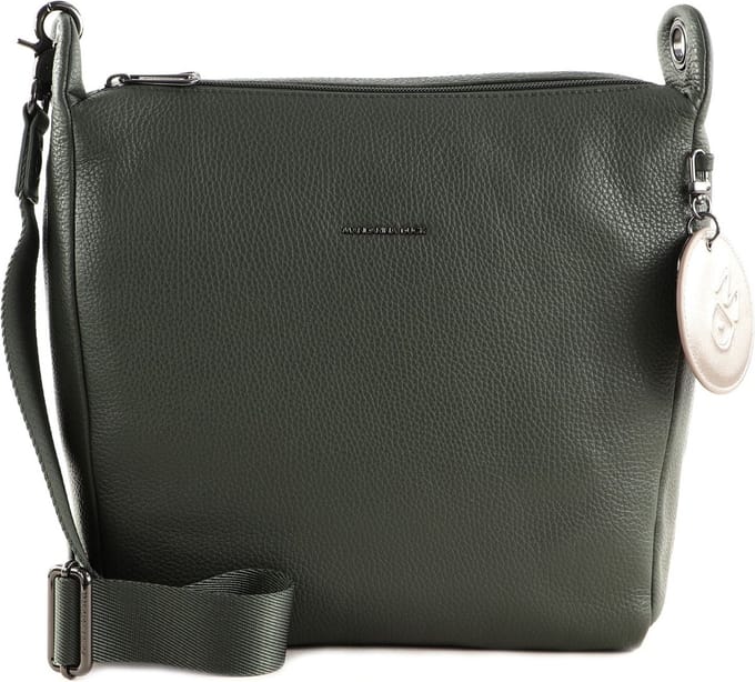 MANDARINA DUCK Leren Schoudertas Mellow Leather Hobo Loden Olijfgroen