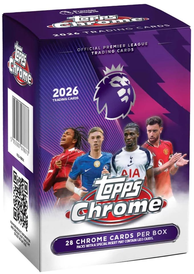 Topps Chrome Premier League Value Box 2026