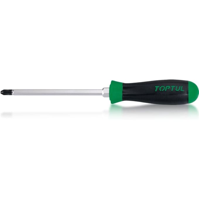 Toptul Phillips Schroevendraaier PH2, 100mm, HEX Bit, Antislip Handvat
