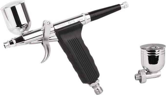 Fengda FE-116K Airbrush Pistool Set – Double Action – 3x Nozzle set