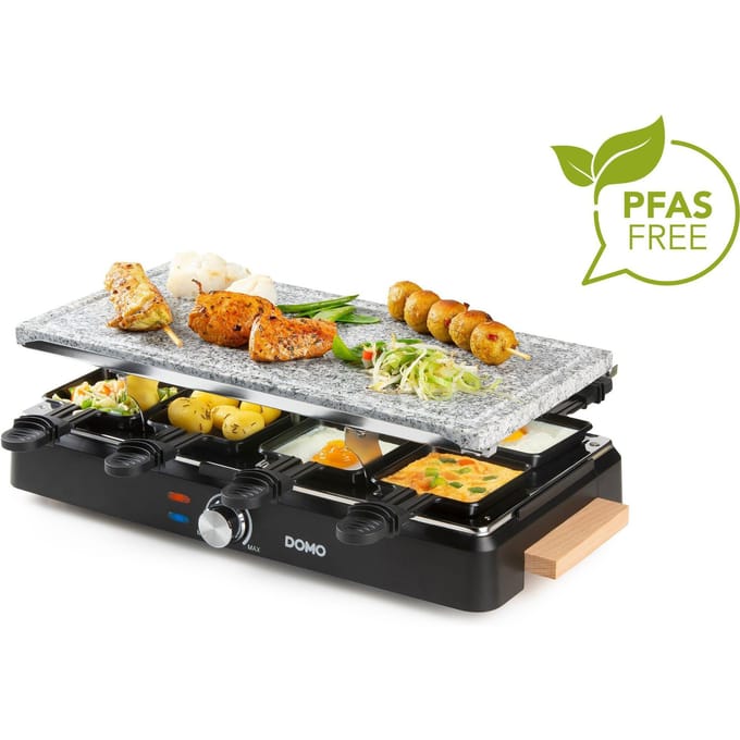 DOMO DO9262G - Raclette-grill 1400W steen + hout