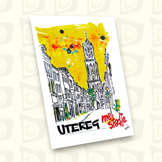 UTRECHT, “Utereg me stadje”, UNIEKE ANSICHTKAART, 24 STUKS