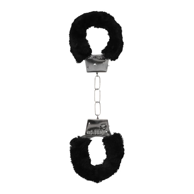 Pleasure Furry Hand Cuffs - With Quick-Release Button