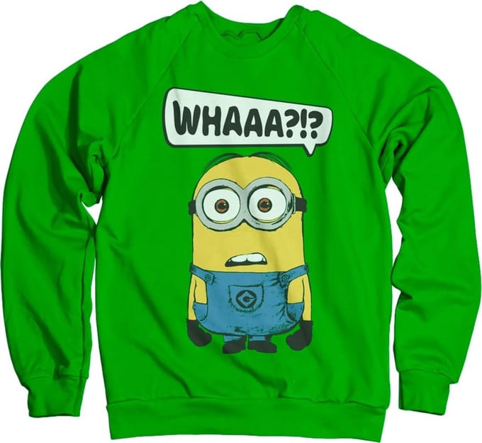 Minions Whaaa?!? Groene sweater
