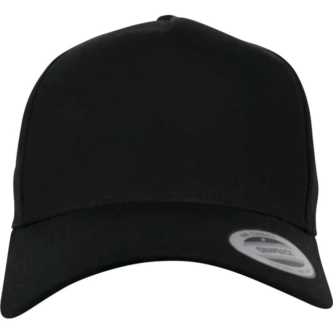 Flexfit - 5Panel Curved Classic Snapback black one size Snapback Pet - Zwart