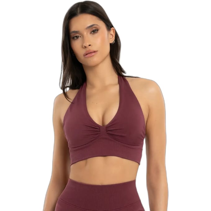 Dames halterbeha Gym Glamour Seamless open back
