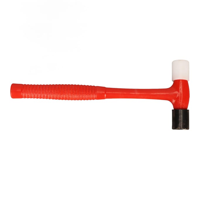 Marteau Marteau Rond Mini Marteau à Double Face avec Manche en Caoutchouc Outil d'Installation pour le Travail du Bois red