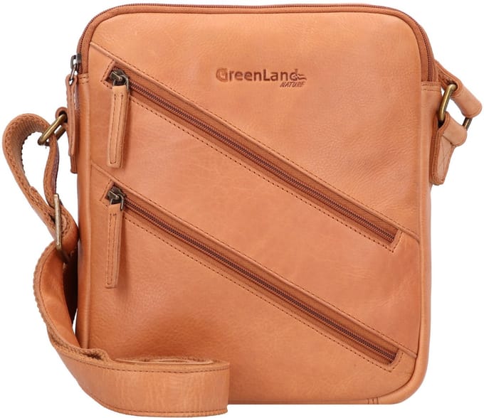 Greenland Nature Crossbody tas RFID-bescherming Leder 21 cm - Dames - braun