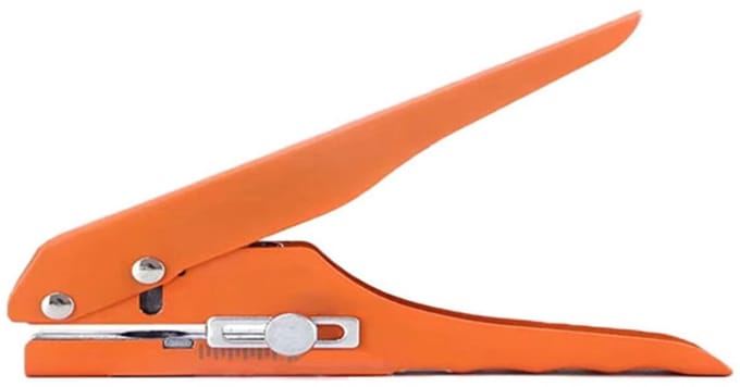 Dailygoods- Perforator Zware Perforator - Handheld Kantenbandponstang - Ergonomisch Ontwerp - 10 mm Gatdiameter - Duurzaam - Chroomplating - Pons