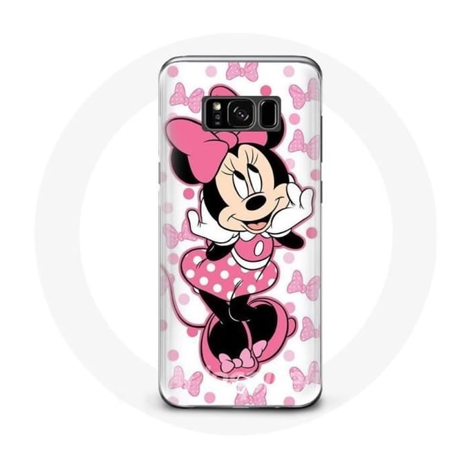 Coque pour Samsung Galaxy S8 Plus Minnie Mouse Dessin animé mignon rose