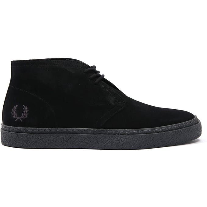 Men's Fred Perry Hawley Suede Chukka Boots in Black
