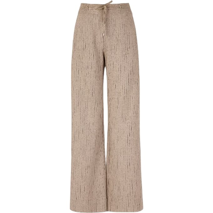 dames broek d.exterior - gessato zachte broek coulise breed - wit
