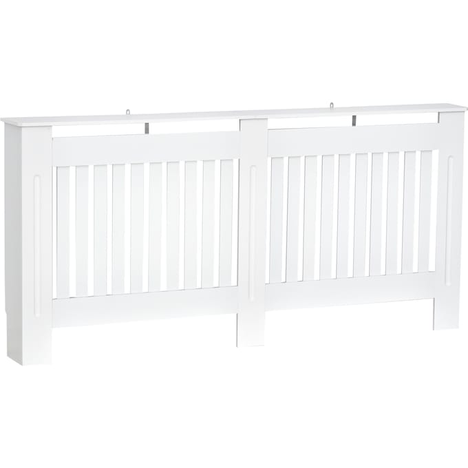 Homcom Mdf Radiatorhoezen voor woonkamer slaapkamer 172X19X81 cm wit