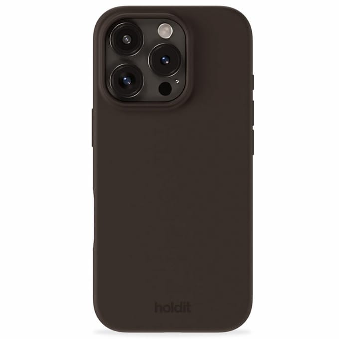 Holdit Silicone Case geschikt voor Apple iPhone 16 Pro Max - Chocolate
