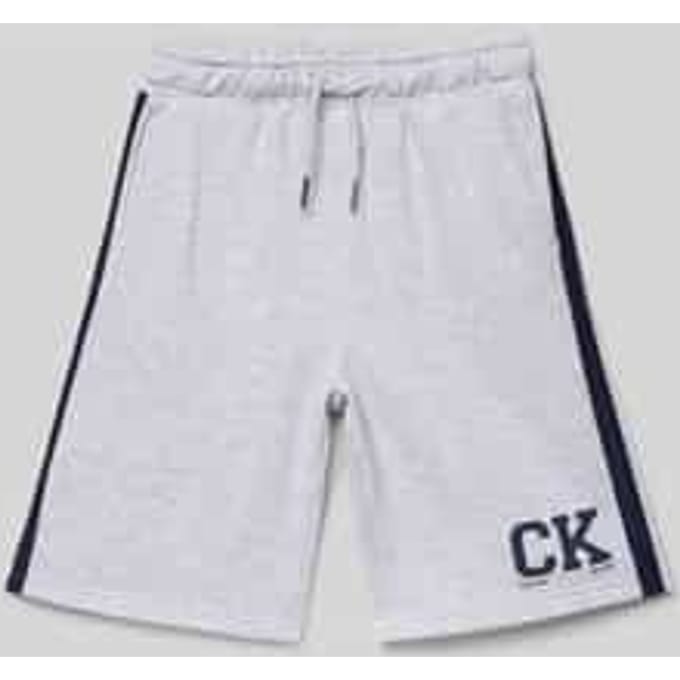 Calvin Klein Boys Varsity Relaxed Shorts Light Grey Maat: 12 | Broeken Outlet | kids | Grijs