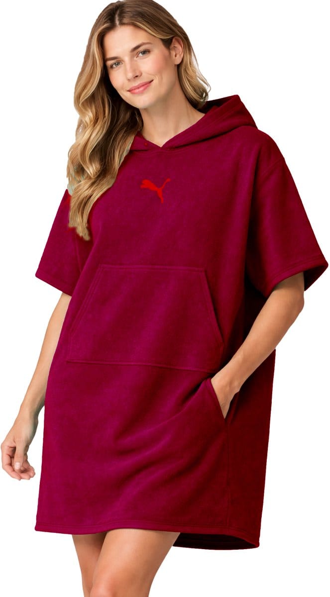 Puma unisex badponcho met capuchon voor strand en sauna 660009