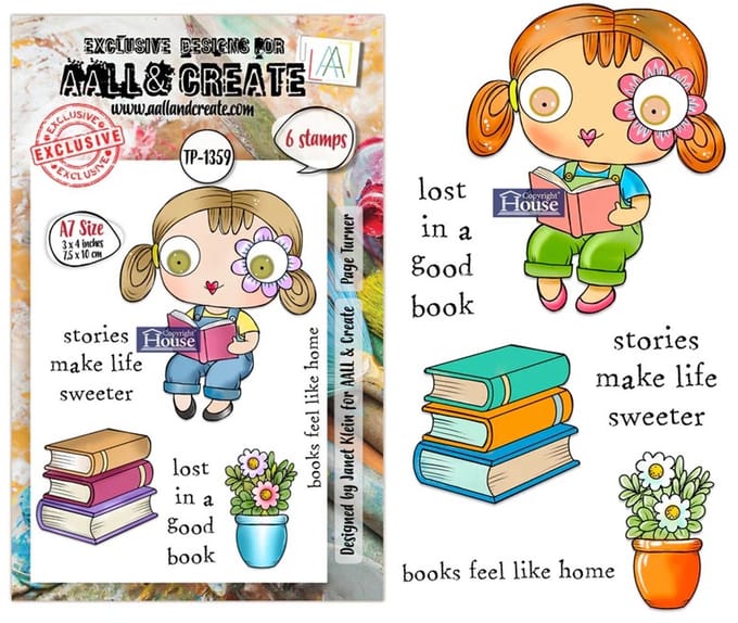 Aall & Create clearstamps A7 - Page turner