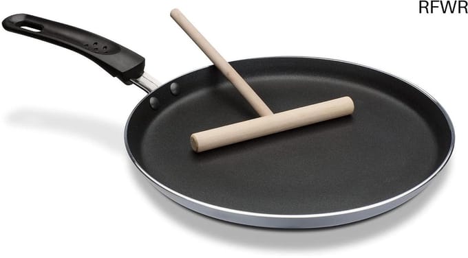 RFWR® Crêpe Pan 26 cm - Antikleef Aluminium met Spatel