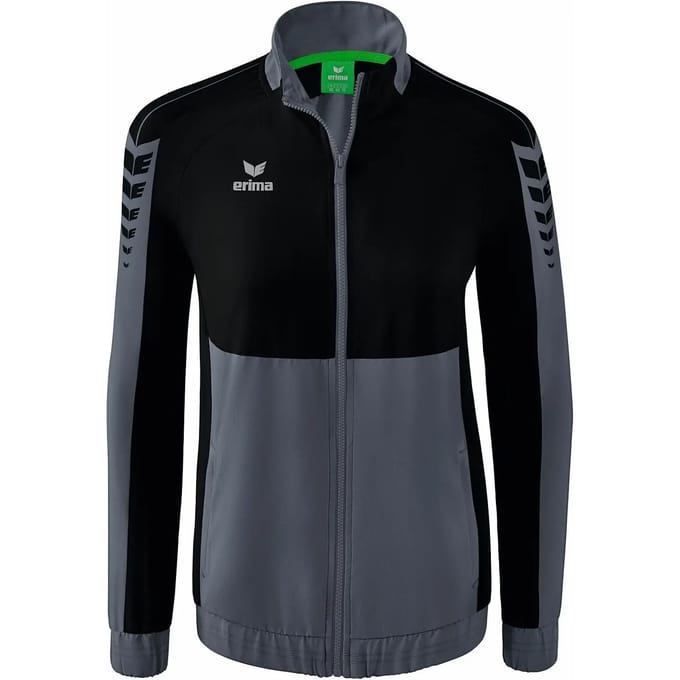 Erima Six Wings Presentatiejack Dames - Zwart / Slate Grey | Maat: 44