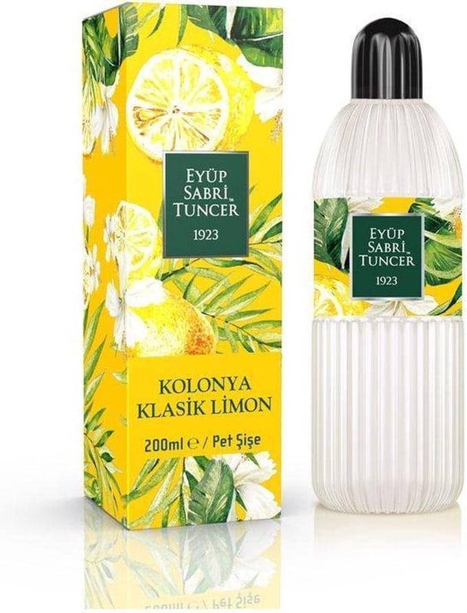 Eyup Sabri Tuncer - Eau de Cologne - Turkse Kolonya - Lemon- 200mL - Bevat 80% Alcohol