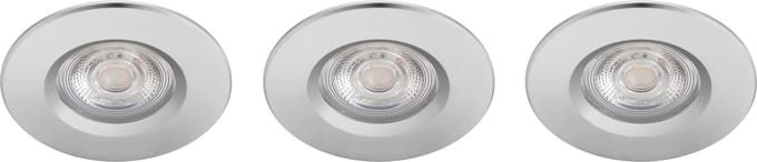 Philips Dive badkamerinbouwspot - 3-lichts - chroom