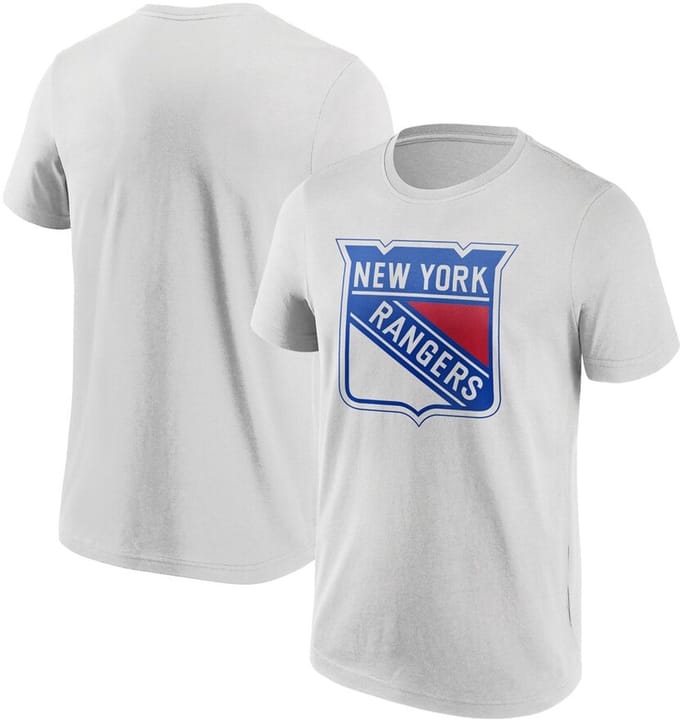 Fanatics Mid Essential T-shirt New York Rangers Wit L