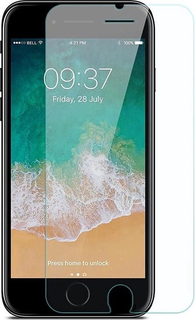 Geschikt voor iPhone SE (2020) - Screenprotector - iPhone SE (2022) Screen Protector Bescherm Glas