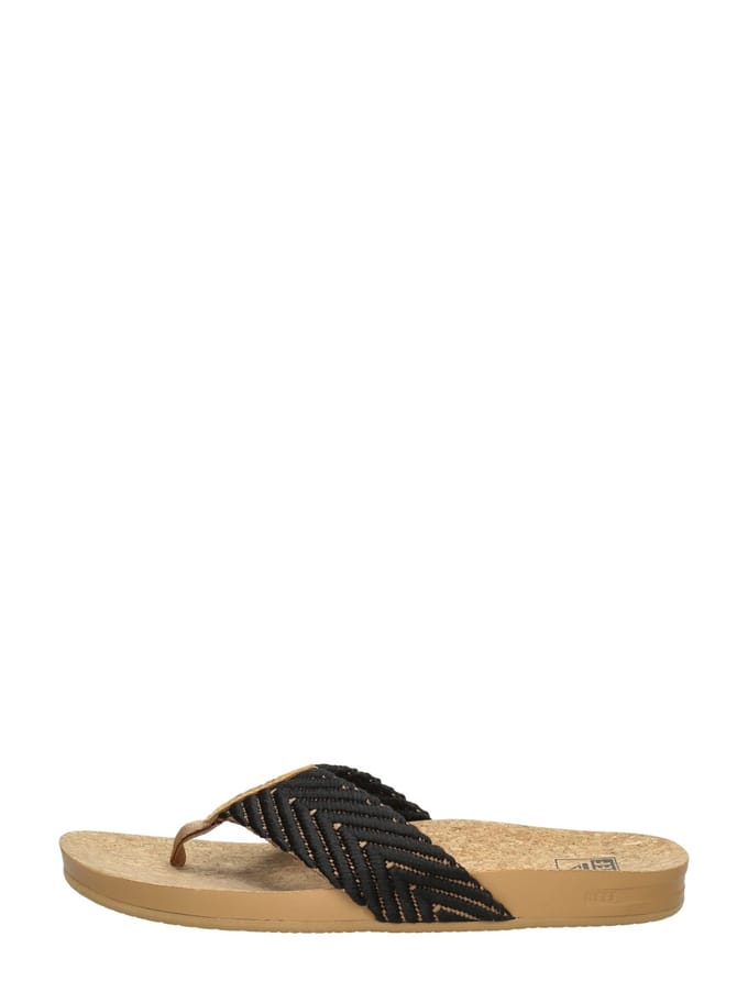 Reef Cushion Strand Dames Slippers - Zwart/Bruin - Maat 36