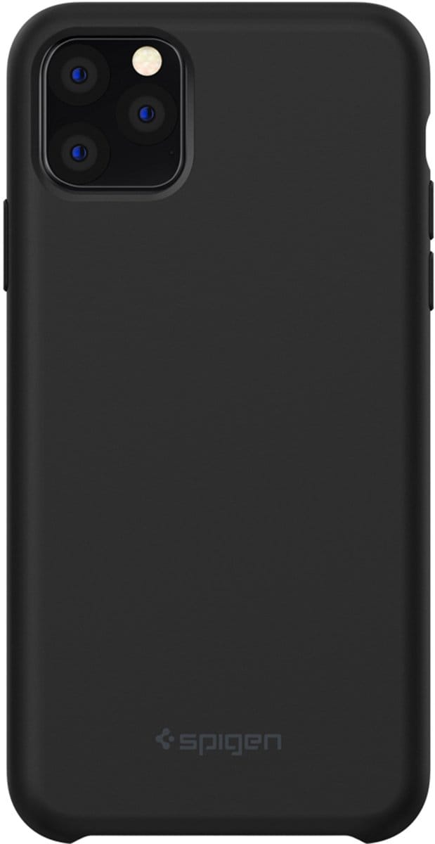 Spigen Silicone Fit Apple iPhone 11 Pro Max Hoesje Zwart