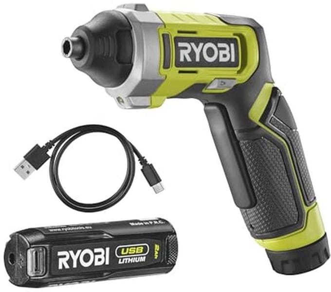 Lithium 4V USB-schroevendraaier met LED-verlichting en koffer