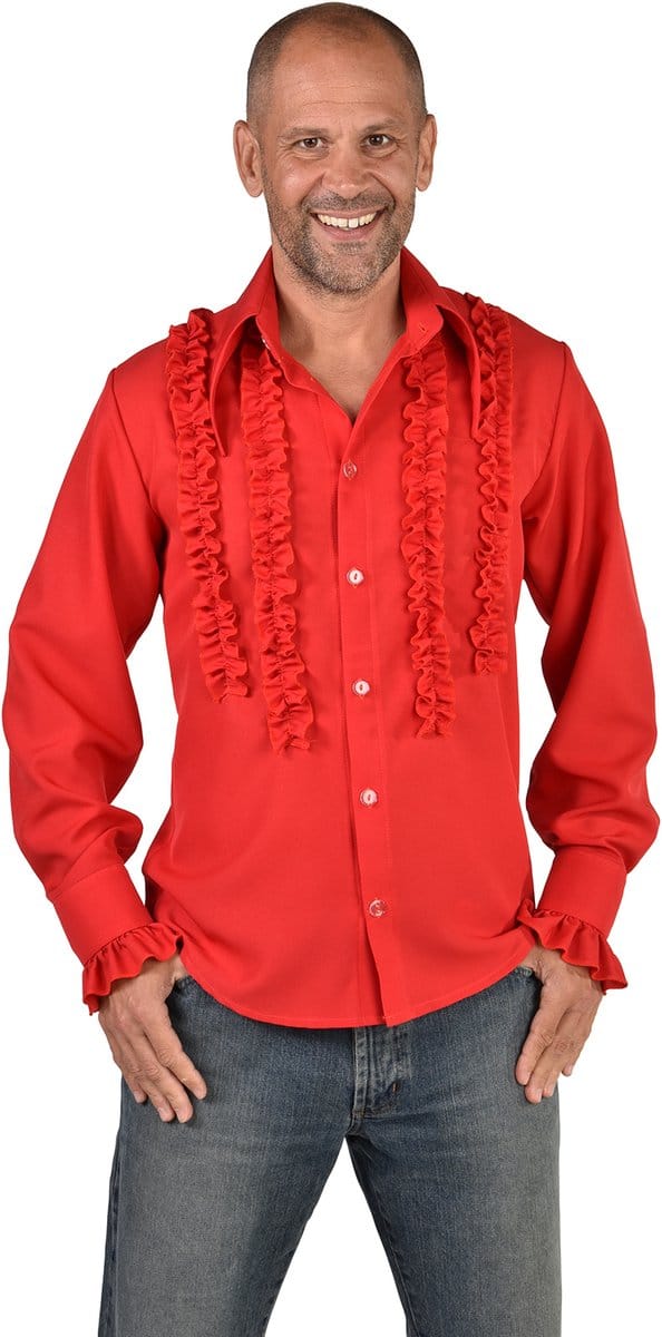Magic By Freddy Rouches Blouse Polyester Rood Maat Xxl