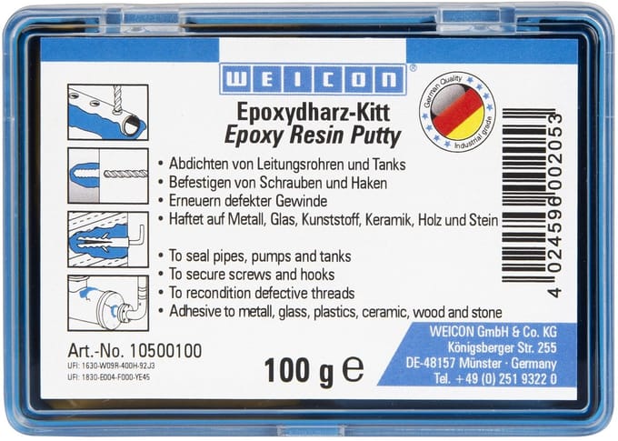 WEICON Epoxyhars-Kit 10500100 – 100g groen kneedbaar