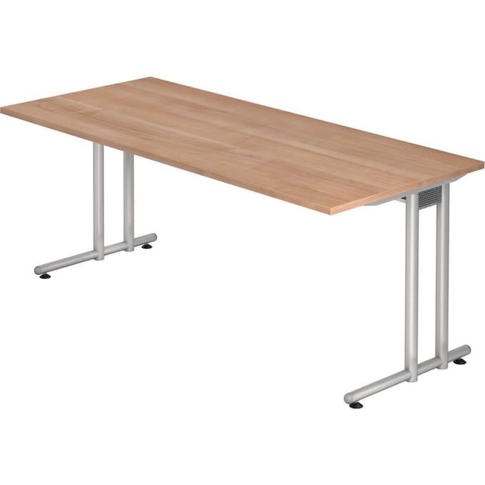 NANO 19 S | Bureau - 180 x 80 Walnoot/Zilver
