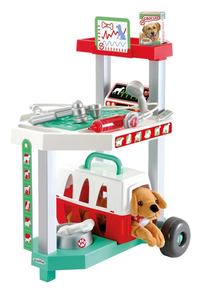 écoiffier Medical: Dierenkliniek Trolley 37 X 32 X 51 Cm