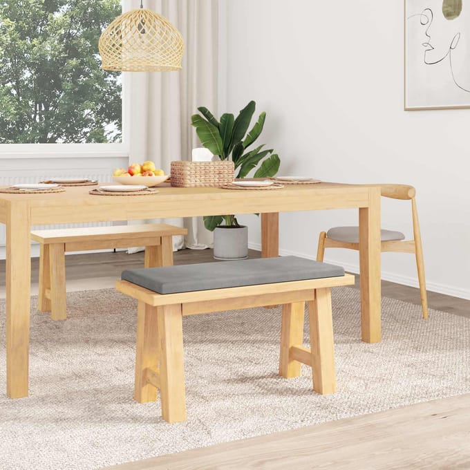 vidaXL - Bankkussen - fluweel - Lichtgrijs - Diepte - 35 - cm