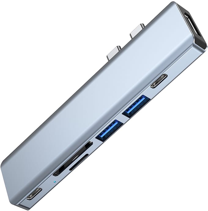 Go Go Gadget - 7 In 1 oplossing - USB type C Hub Met Hdtv Type C Data - Thunderbolt - Multifunctionele Adapter - Geschikt voor Macbook