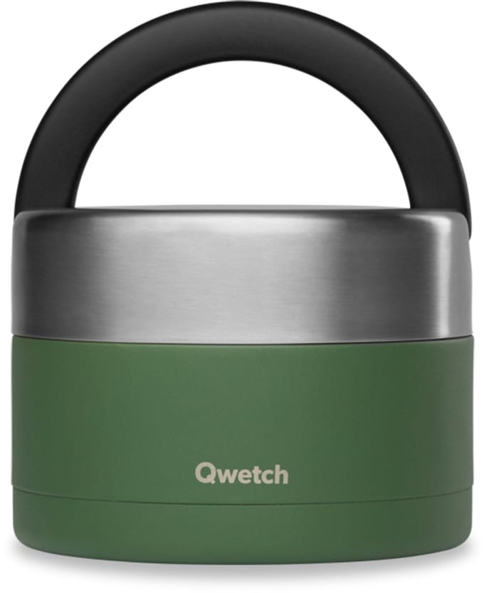 Qwetch Lunchbox handvat Geïsoleerd - Granite Kaki