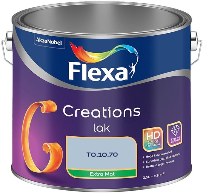 Flexa - Creations Lak Extra Mat - T0.10.70 - Mengverf - 2,5 L