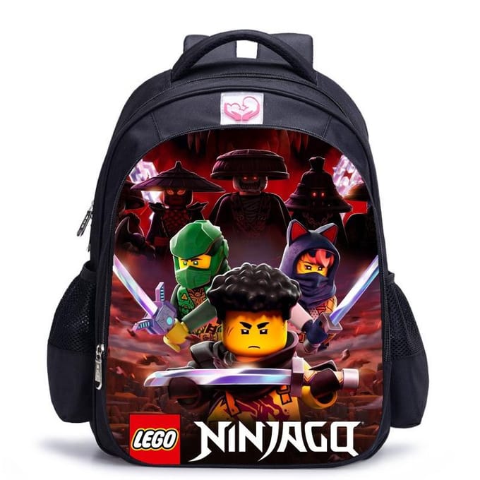 Lego Ninjago Seizoen 5 Cartoon Print Zwarte Rugzak black - medium