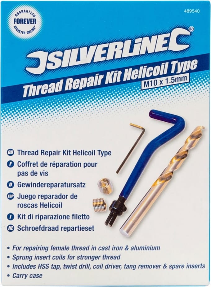 Silverline Schroefdraad repartie set M10 x 1,5 mm