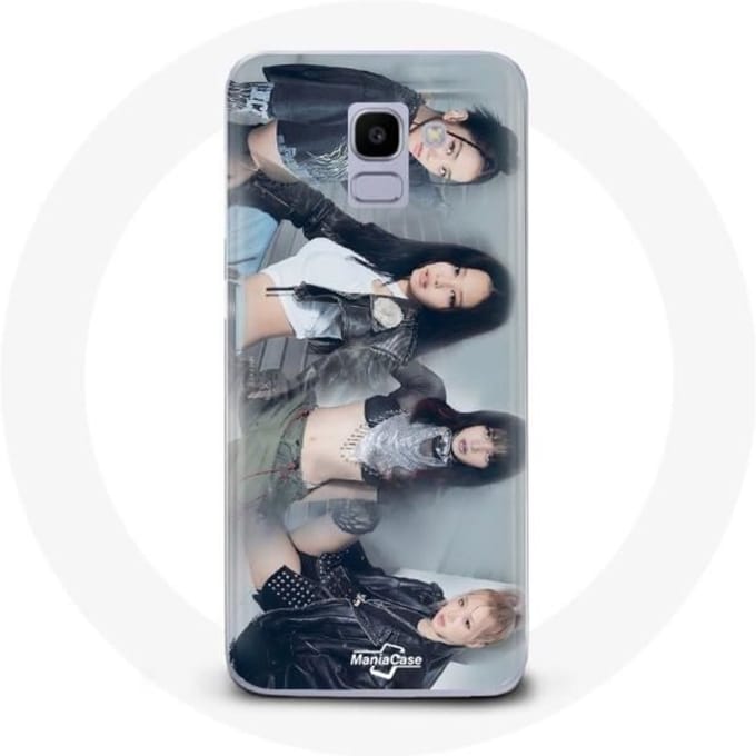 Coque pour Samsung Galaxy A8 2018 Blackpink Teaser Born Pink Single Shut Down Affiche Members