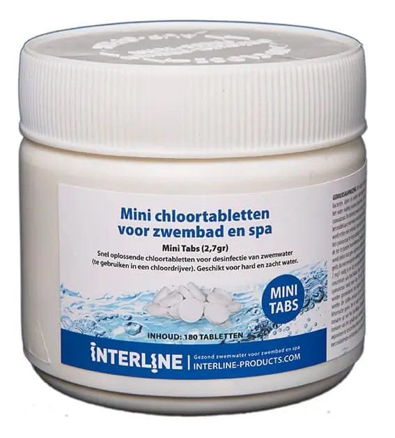 Interline Zwembad Interline Mini Quick chloortabletten - 2,7 gr / 180 stuks