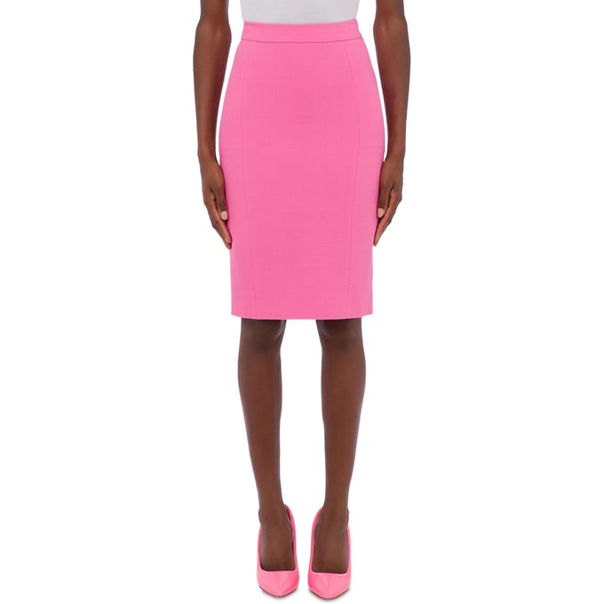 Moschino Stretch Viscose Crêpe Skirt Pink Größe: 40 | Midiröcke Outlet | Damen | Rosa