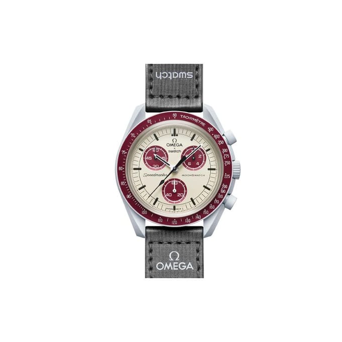 Swatch x Omega Bioceramic Moon Mission To Pluto Montres Homme Gris SO33M101 Gray Strap gray