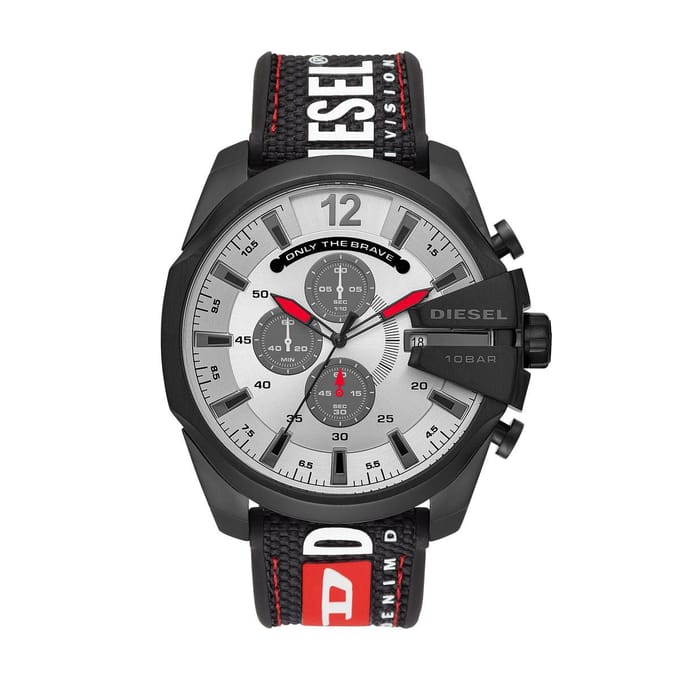 Diesel Mega Chief DZ4512 Herenhorloge 51 mm - Zwart