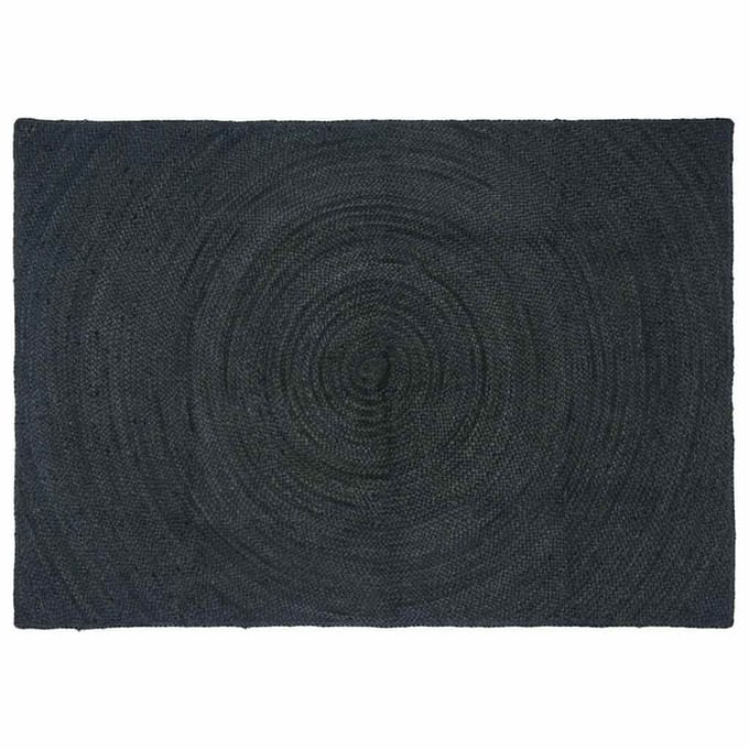 vidaXL - Vloerkleden - Donkergrijs - 140 - x - 200 - cm - Jute
