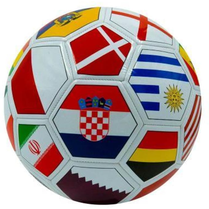 Landenbal multivlaggen nr.5 Voetbal